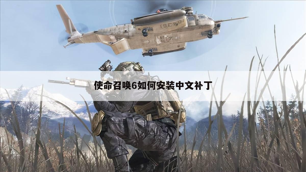使命召唤6如何安装中文补丁