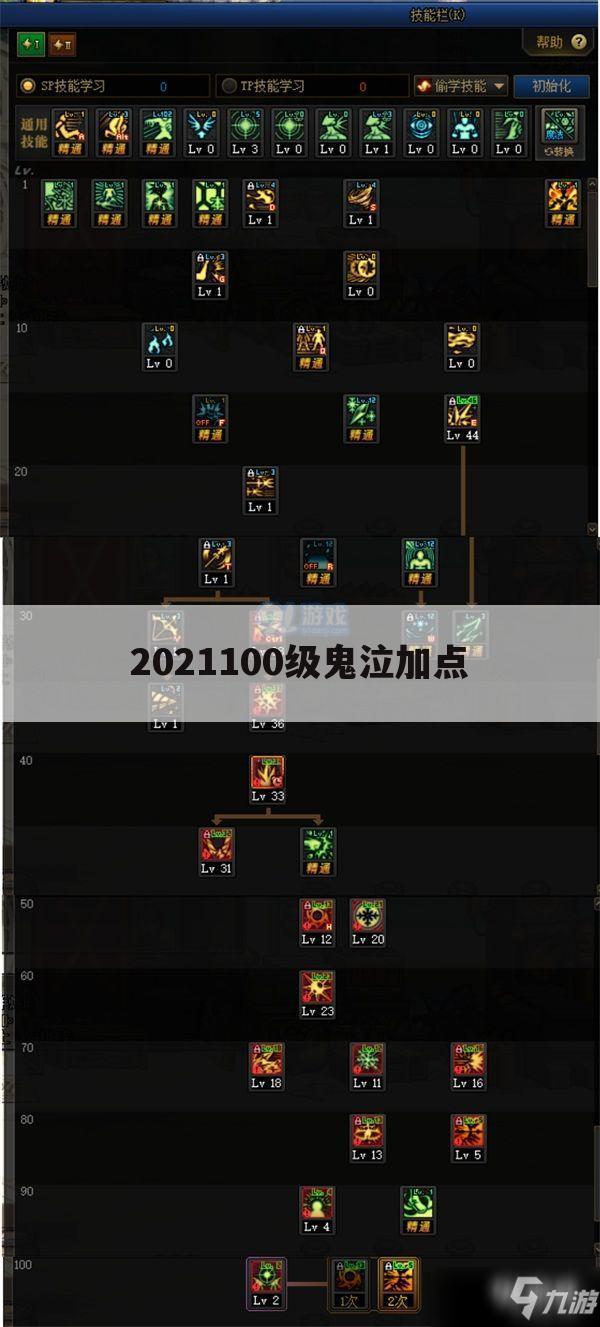 2021100级鬼泣加点