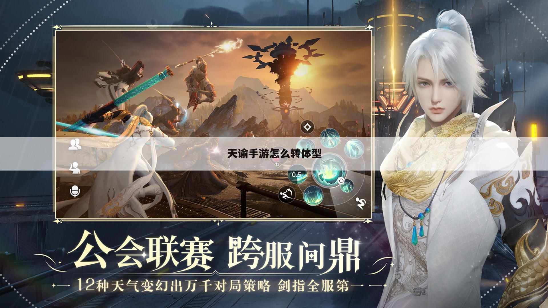 天谕手游怎么转体型