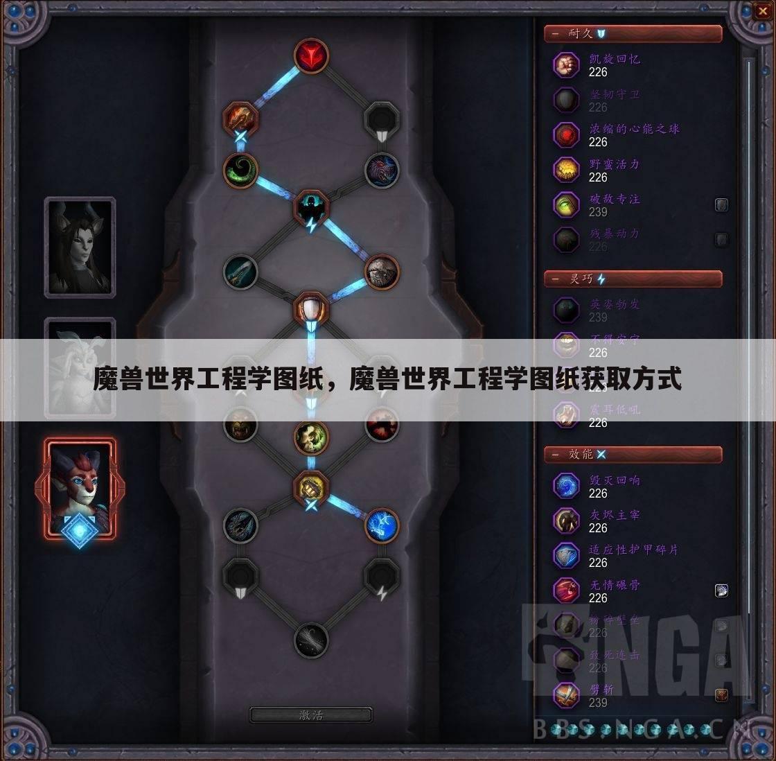 魔兽世界工程学图纸，魔兽世界工程学图纸获取方式