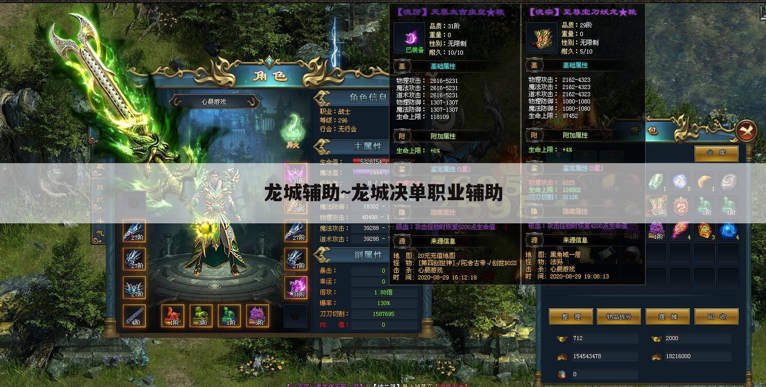 龙城辅助~龙城决单职业辅助