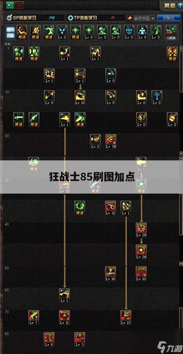 狂战士85刷图加点