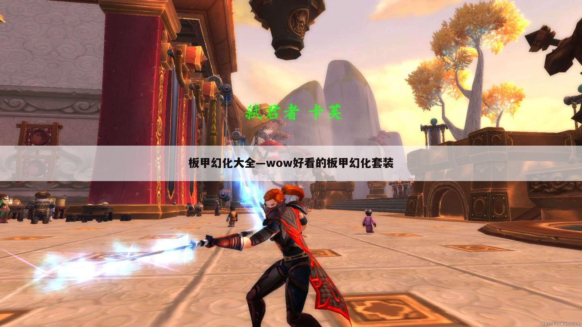 板甲幻化大全—wow好看的板甲幻化套装