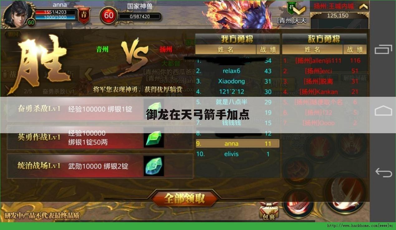 御龙在天弓箭手加点