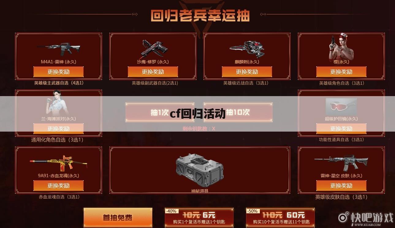 cf回归活动