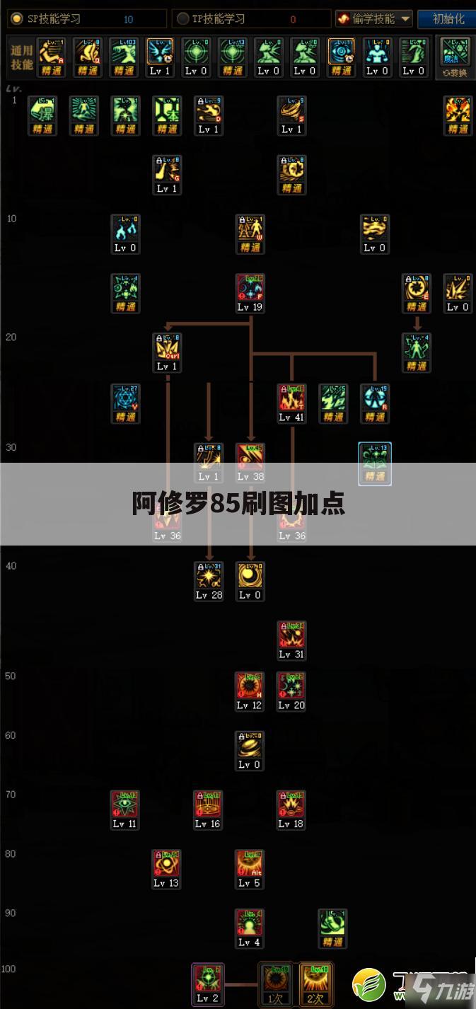 阿修罗85刷图加点