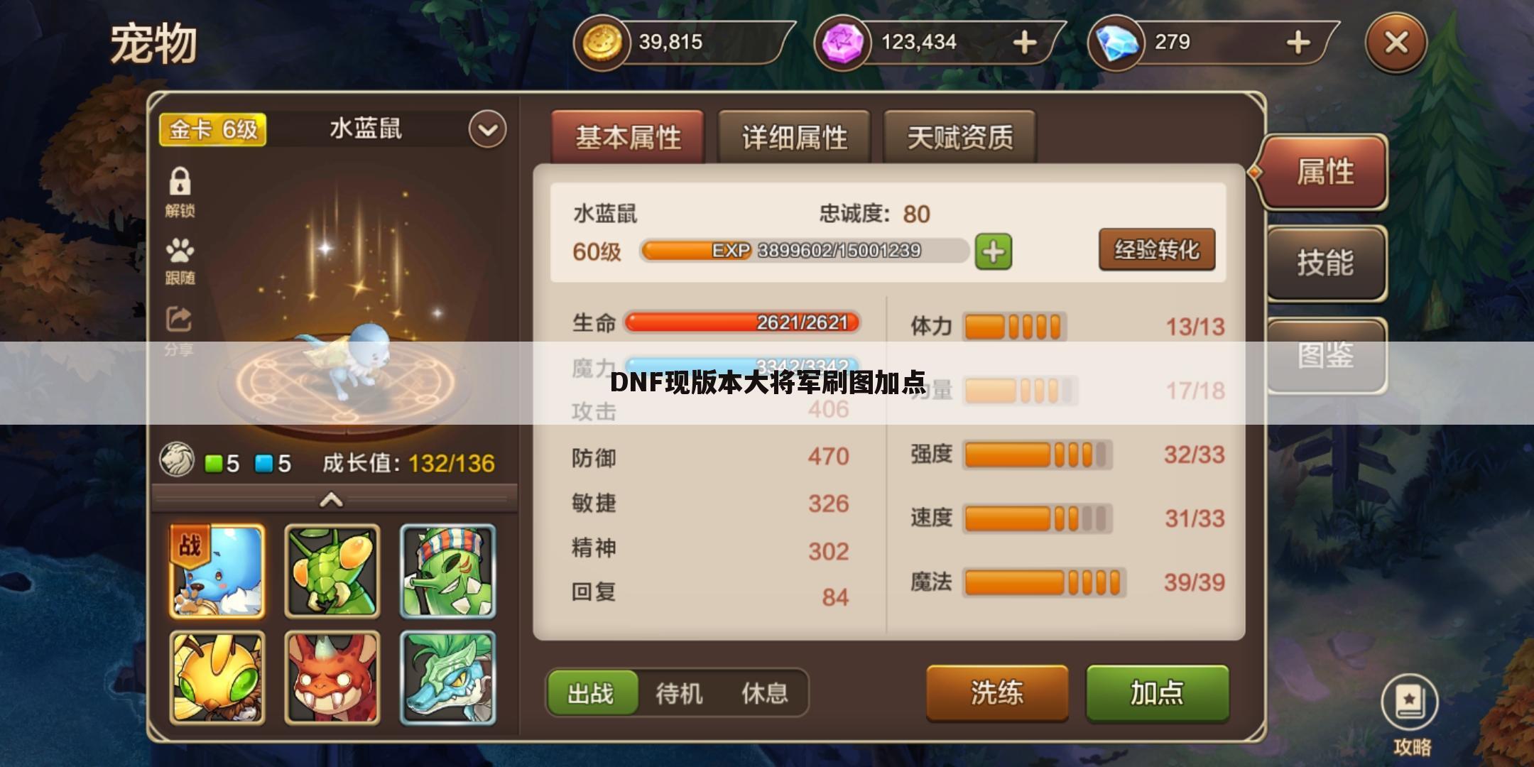 DNF现版本大将军刷图加点