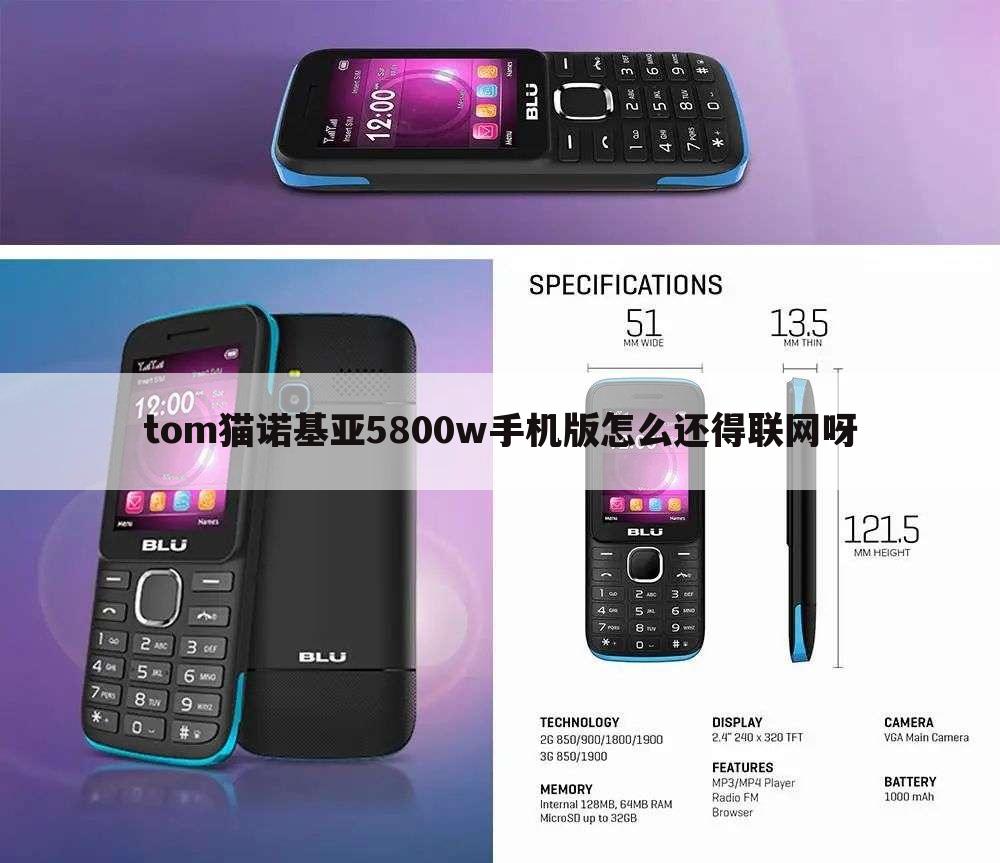 tom猫诺基亚5800w手机版怎么还得联网呀