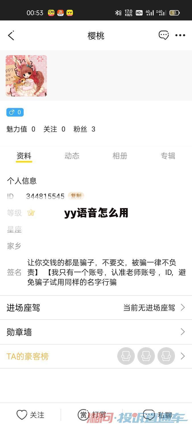 yy语音怎么用