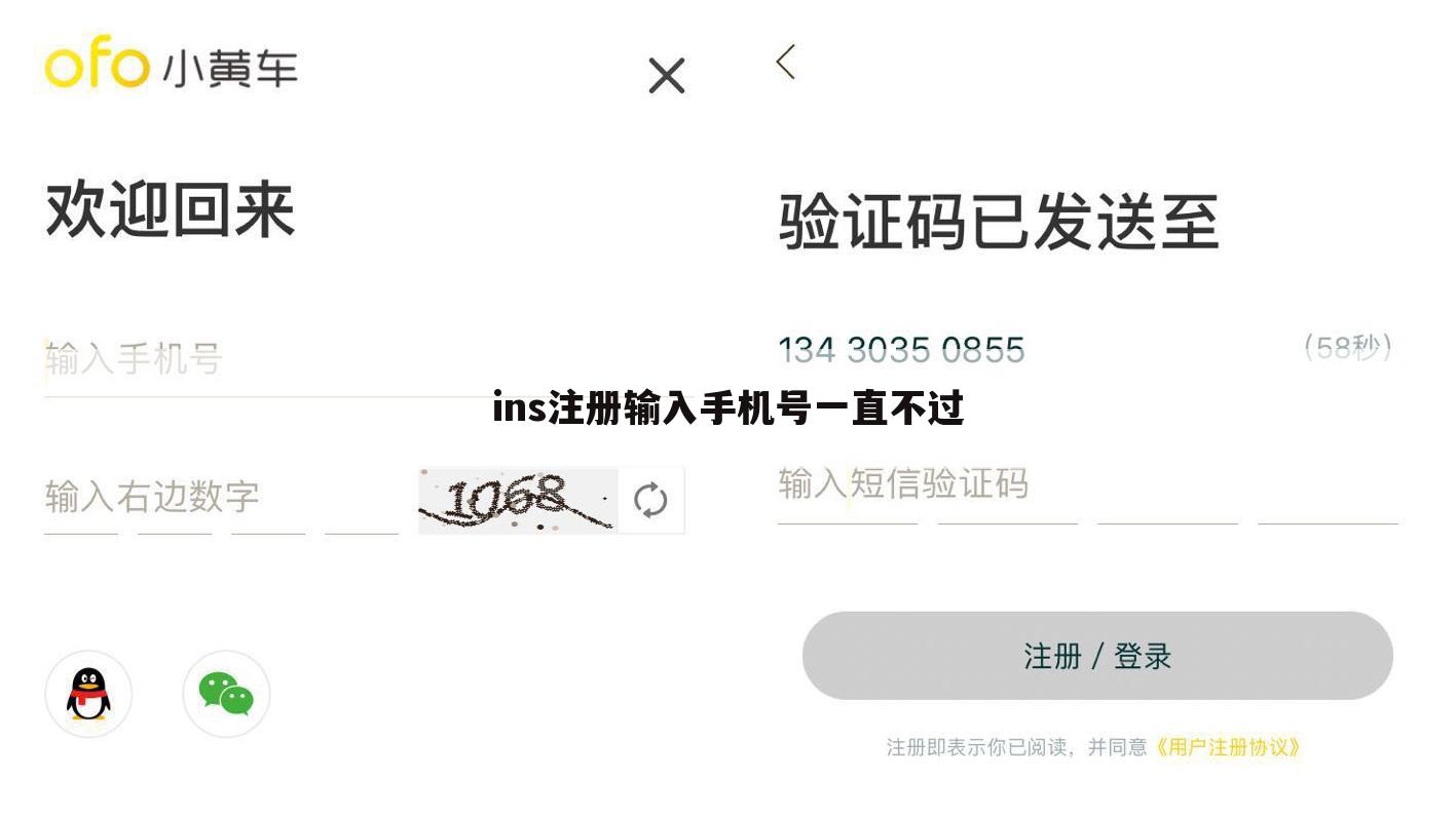 ins注册输入手机号一直不过
