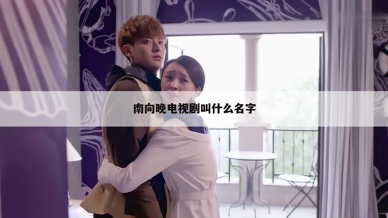 南向晚电视剧叫什么名字