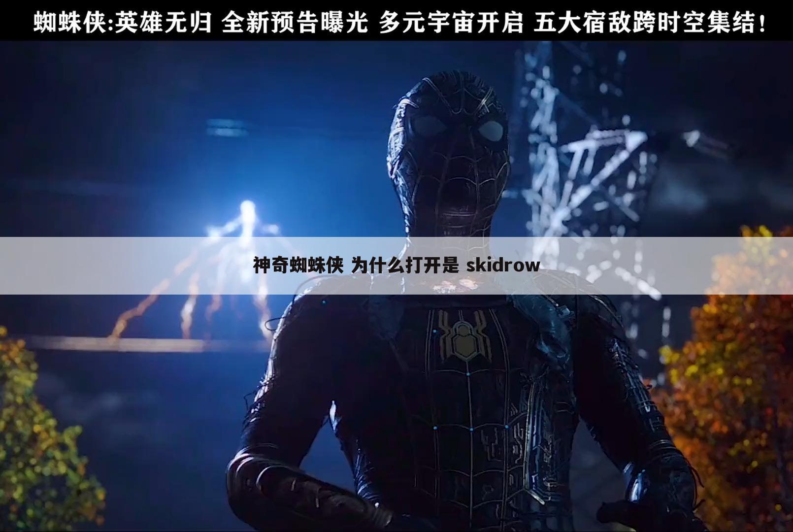 神奇蜘蛛侠 为什么打开是 skidrow