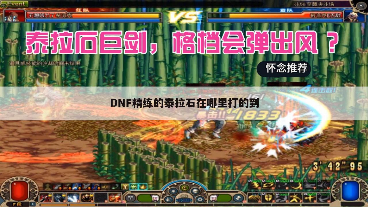 DNF精练的泰拉石在哪里打的到