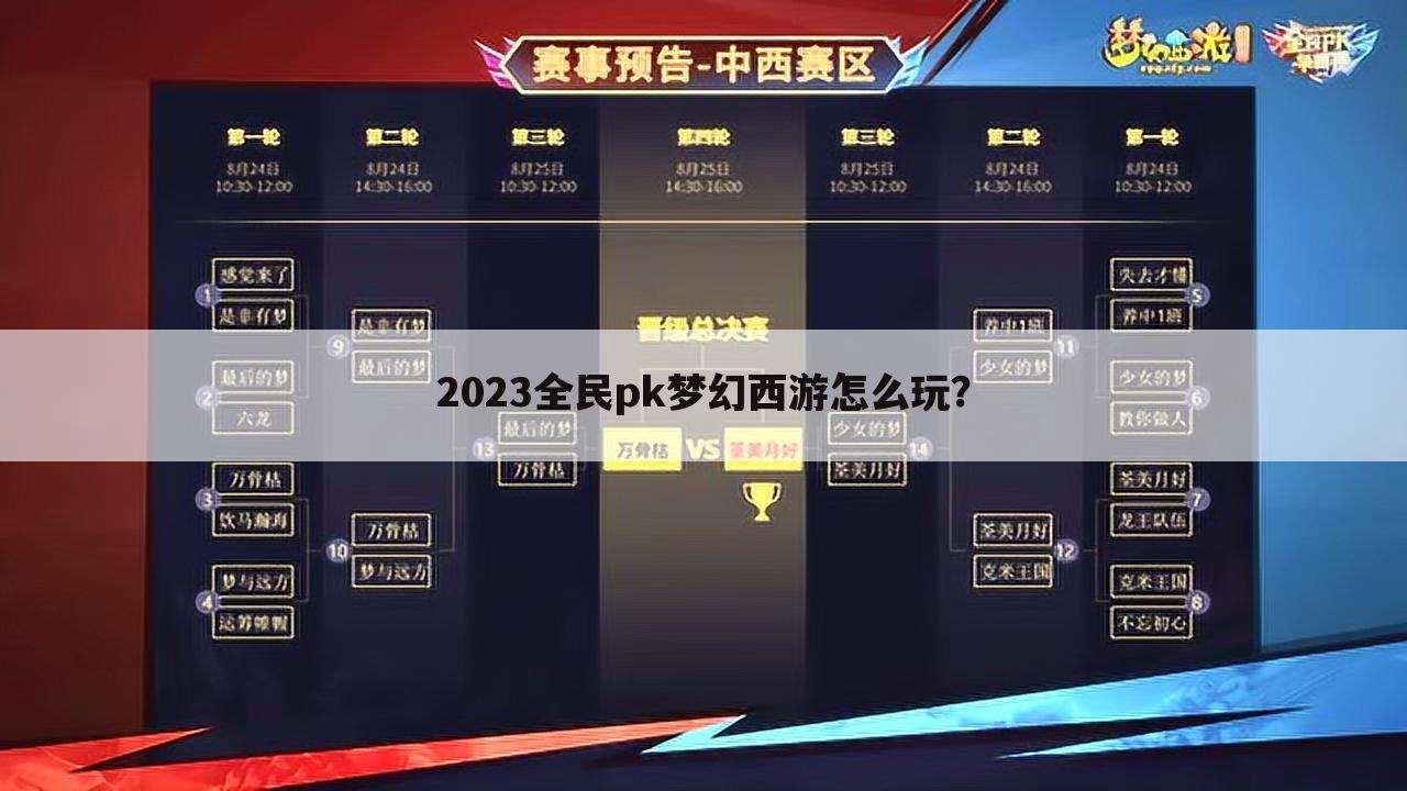 2023全民pk梦幻西游怎么玩?