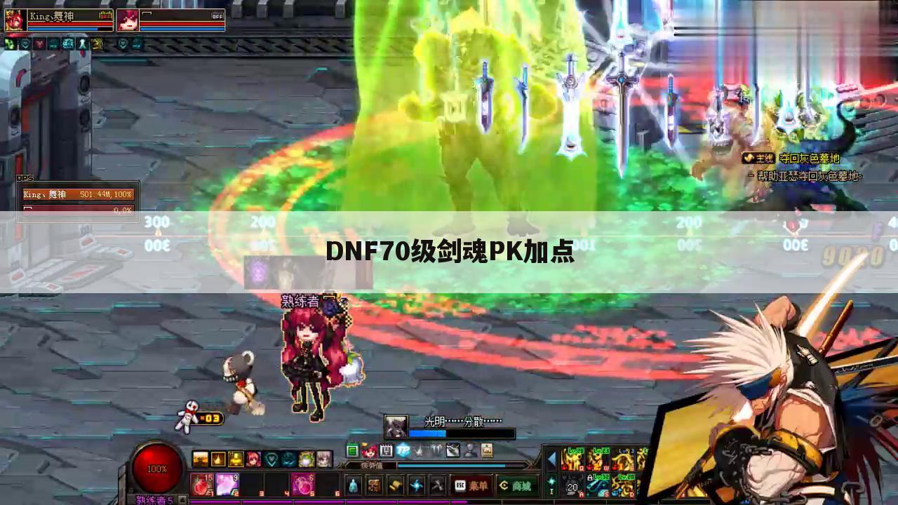 DNF70级剑魂PK加点