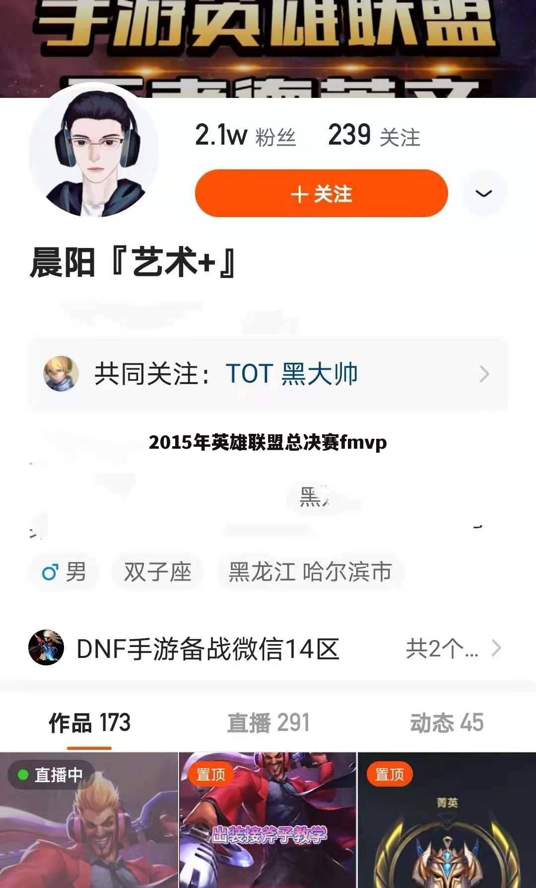 2015年英雄联盟总决赛fmvp