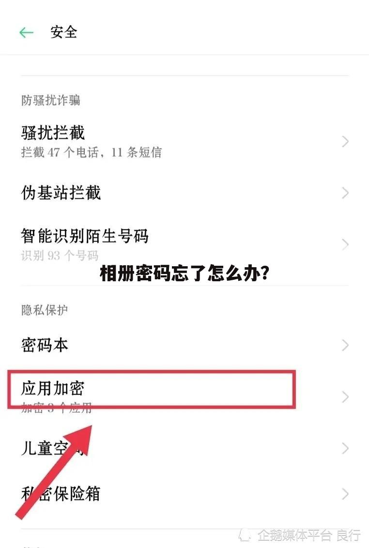 相册密码忘了怎么办?