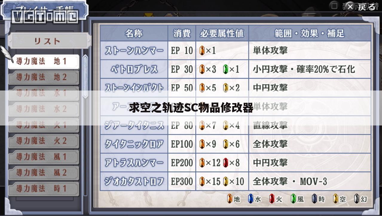 求空之轨迹SC物品修改器