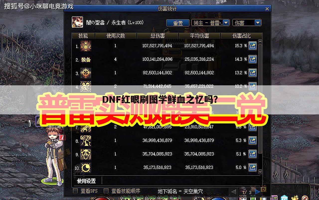 DNF红眼刷图学鲜血之忆吗?