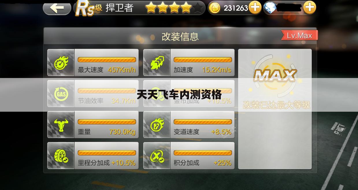 天天飞车内测资格