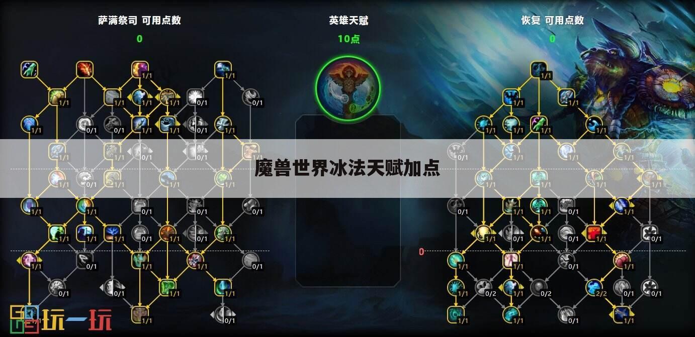 魔兽世界冰法天赋加点