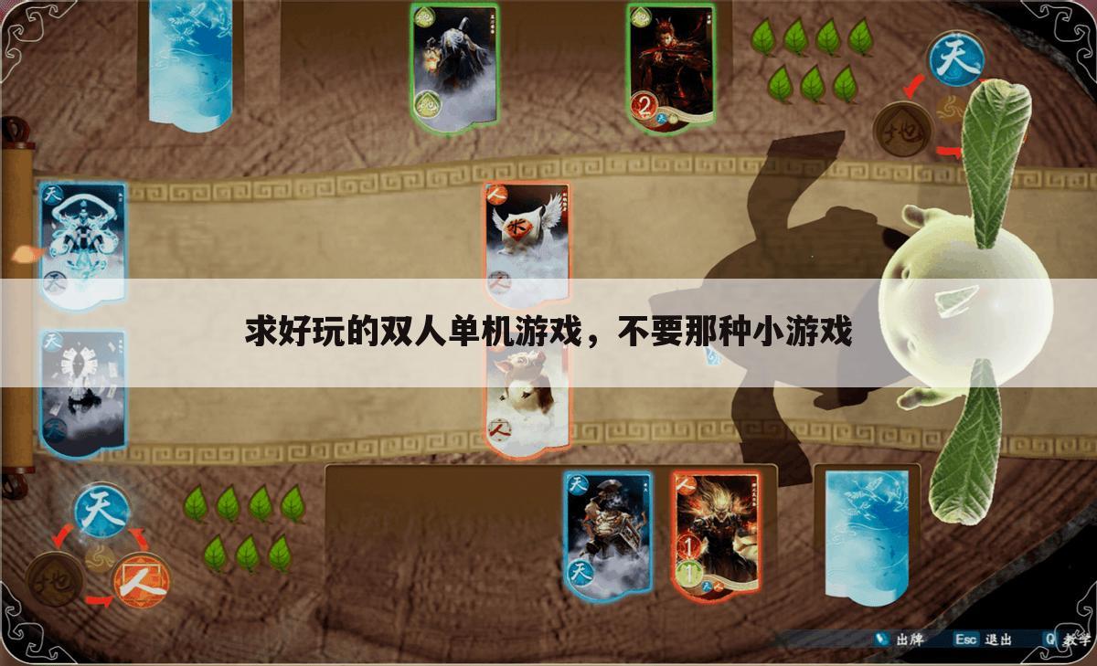 求好玩的双人单机游戏,不要那种小游戏