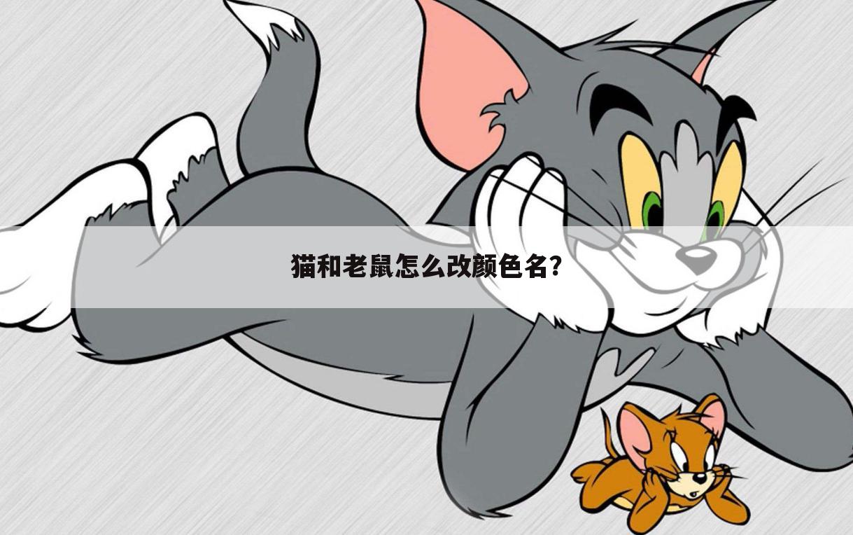 猫和老鼠怎么改颜色名？