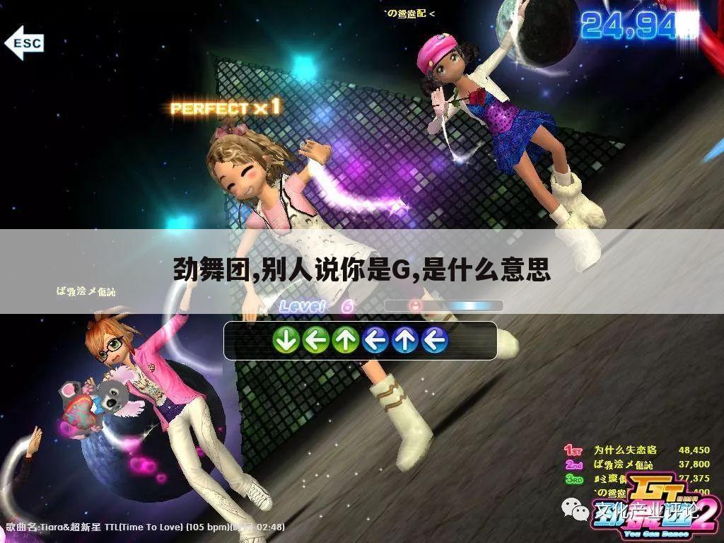 劲舞团,别人说你是G,是什么意思