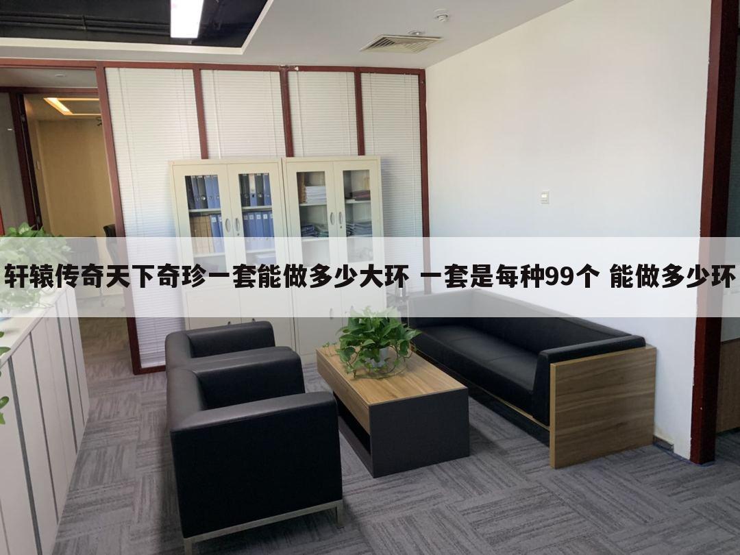 轩辕传奇天下奇珍一套能做多少大环 一套是每种99个 能做多少环
