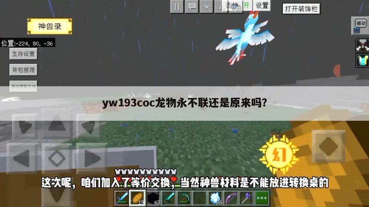 yw193coc龙物永不联还是原来吗?