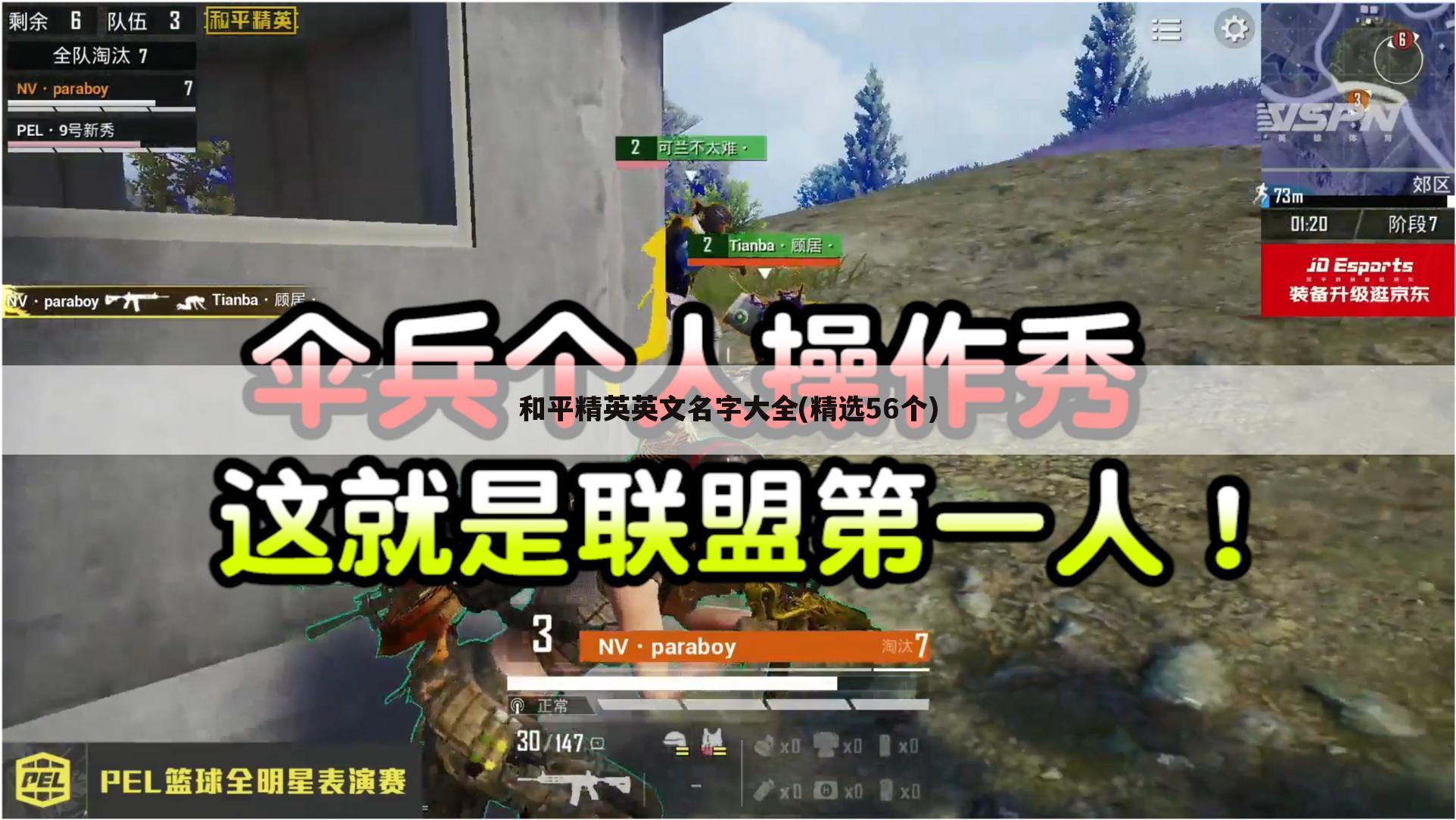和平精英英文名字大全(精选56个)