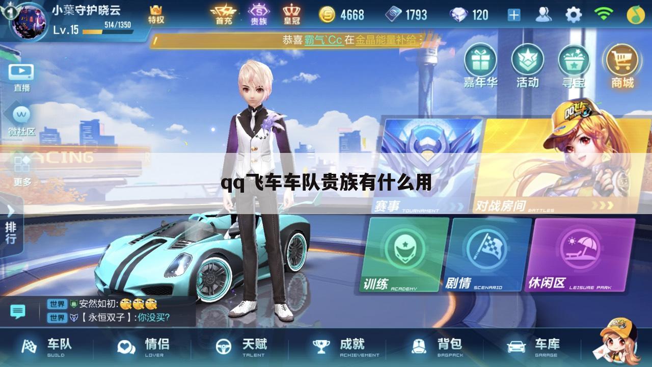 qq飞车车队贵族有什么用