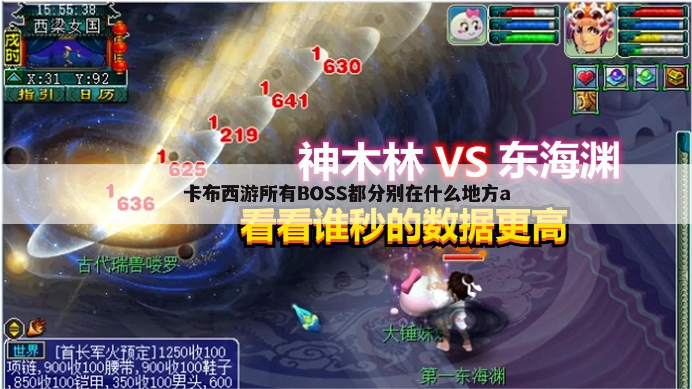 卡布西游所有BOSS都分别在什么地方a