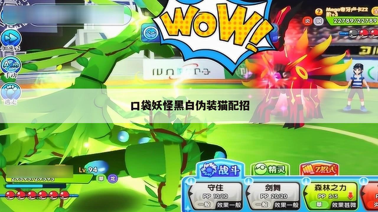 口袋妖怪黑白伪装猫配招