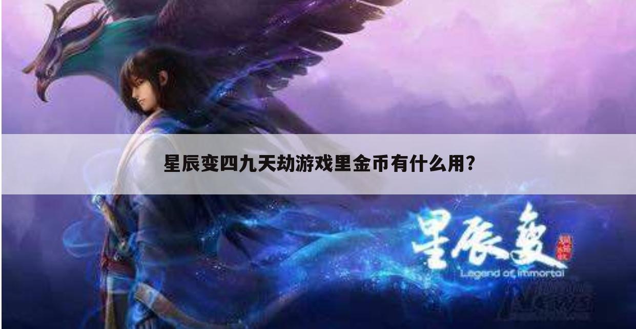 星辰变四九天劫游戏里金币有什么用?