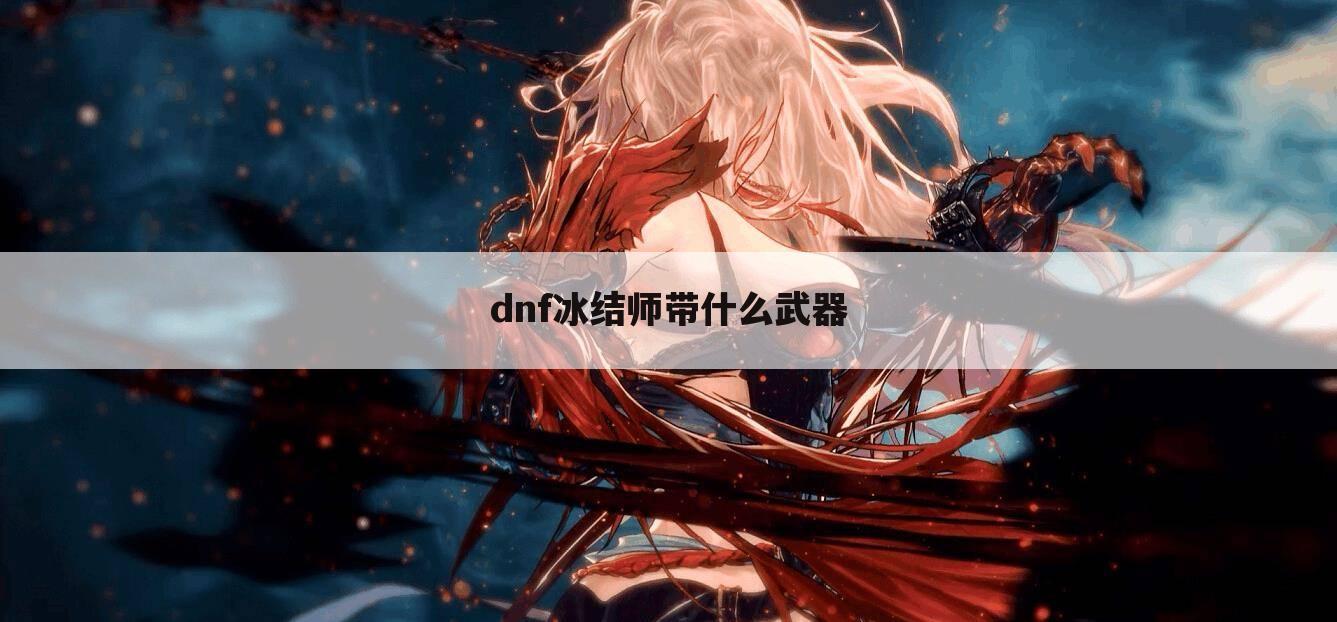 dnf冰结师带什么武器