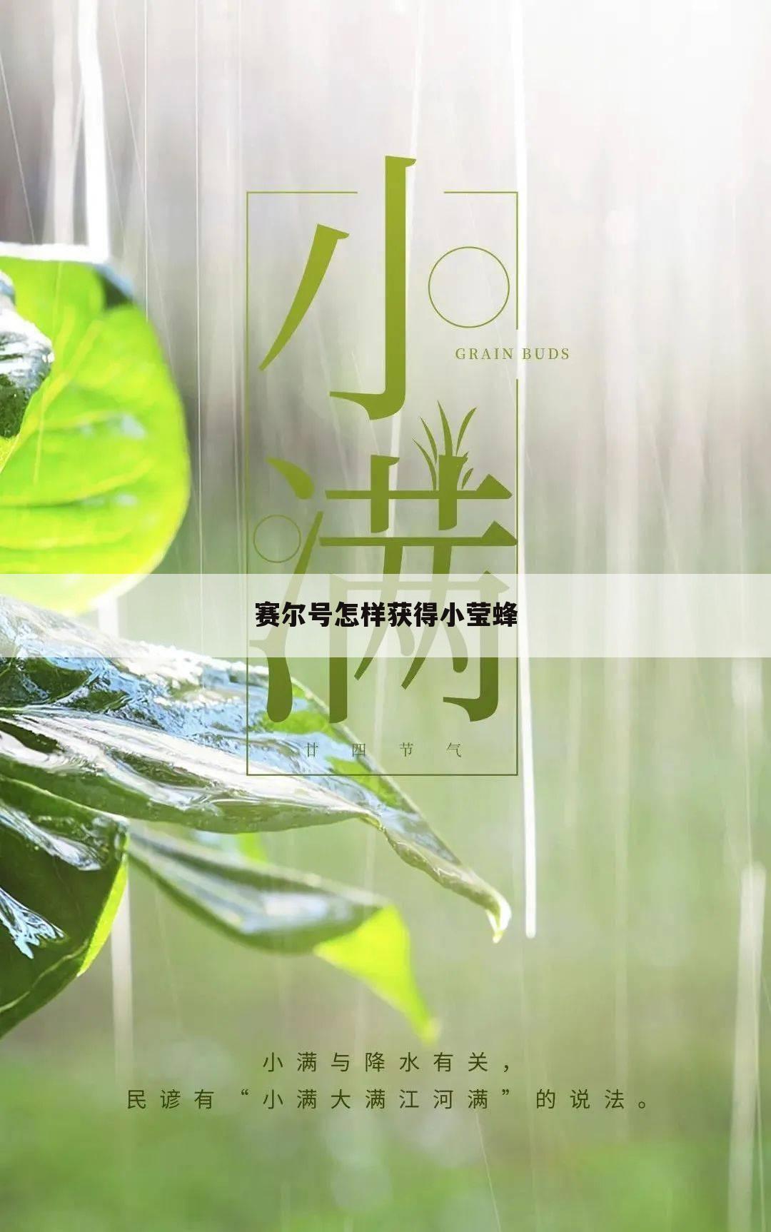 赛尔号怎样获得小莹蜂