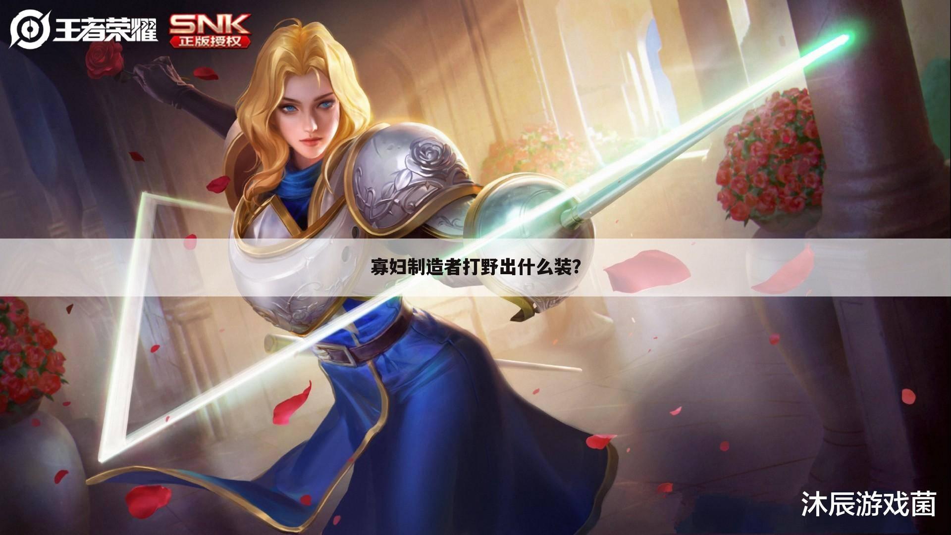 寡妇制造者打野出什么装?
