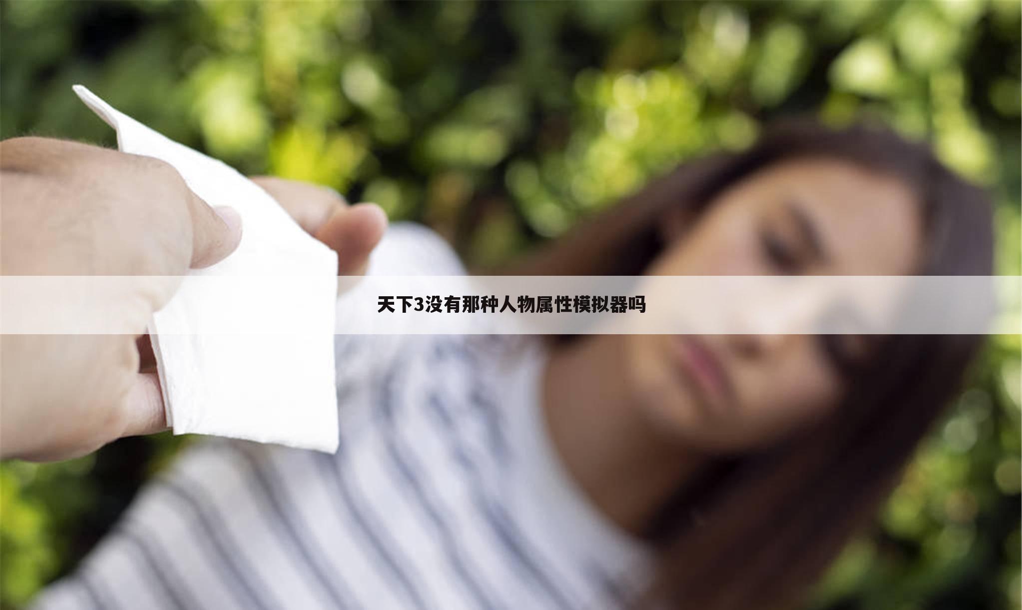 天下3没有那种人物属性模拟器吗
