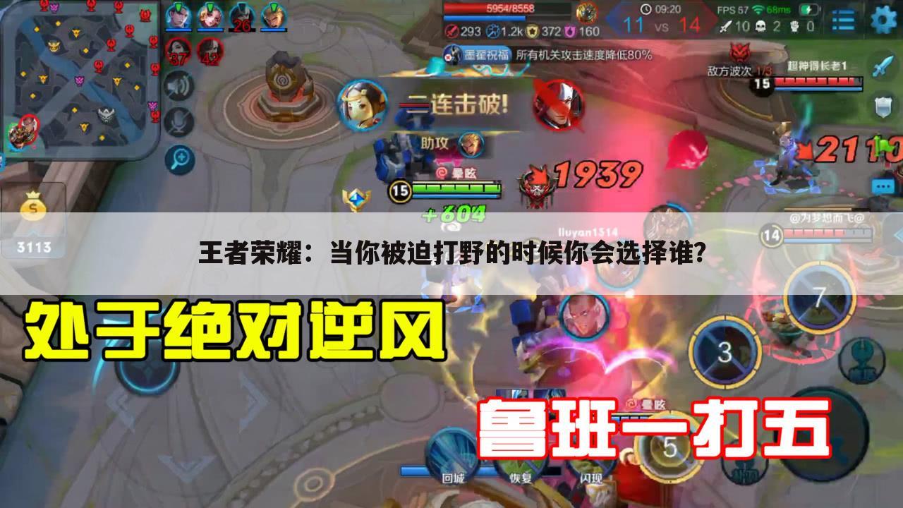 王者荣耀:当你被迫打野的时候你会选择谁?