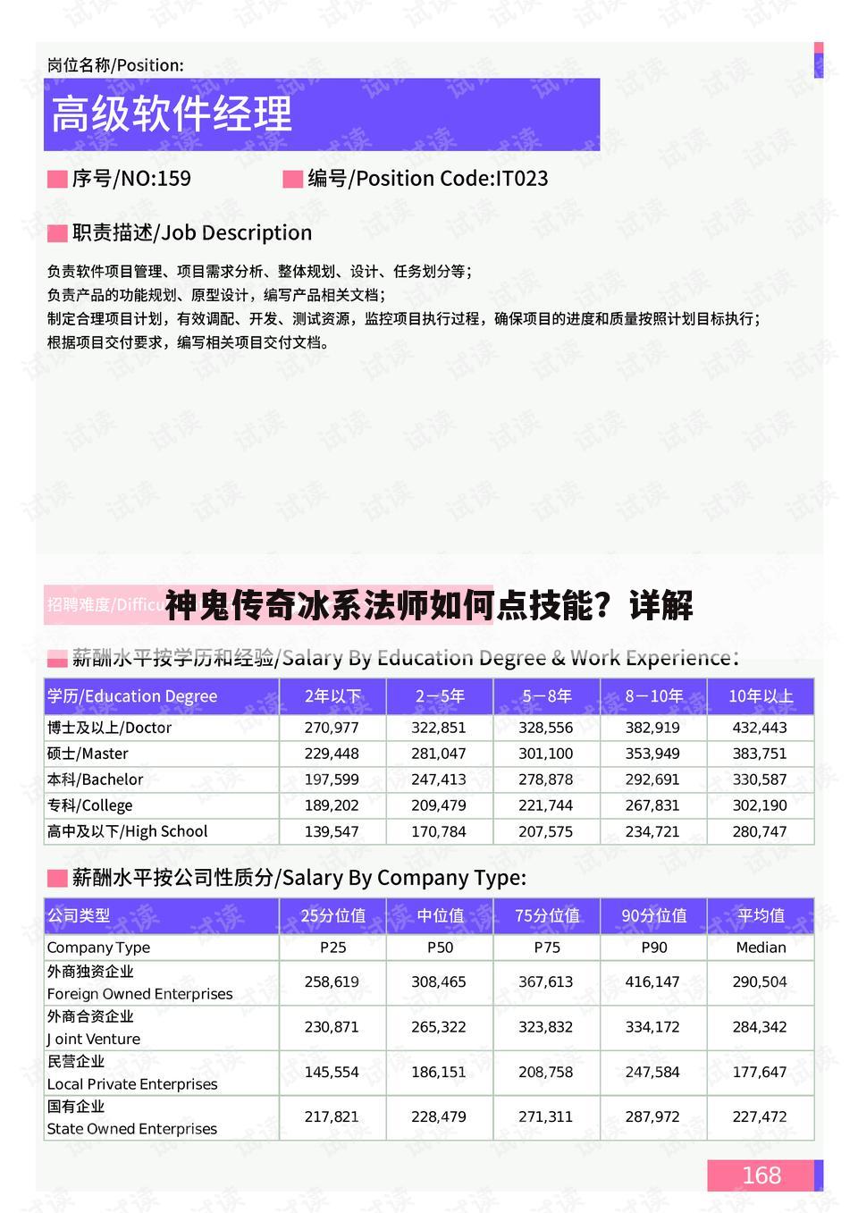 神鬼传奇冰系法师如何点技能?详解