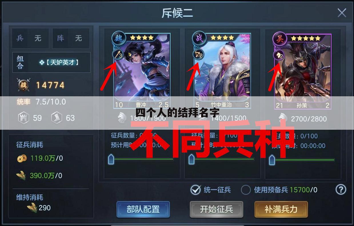四个人的结拜名字
