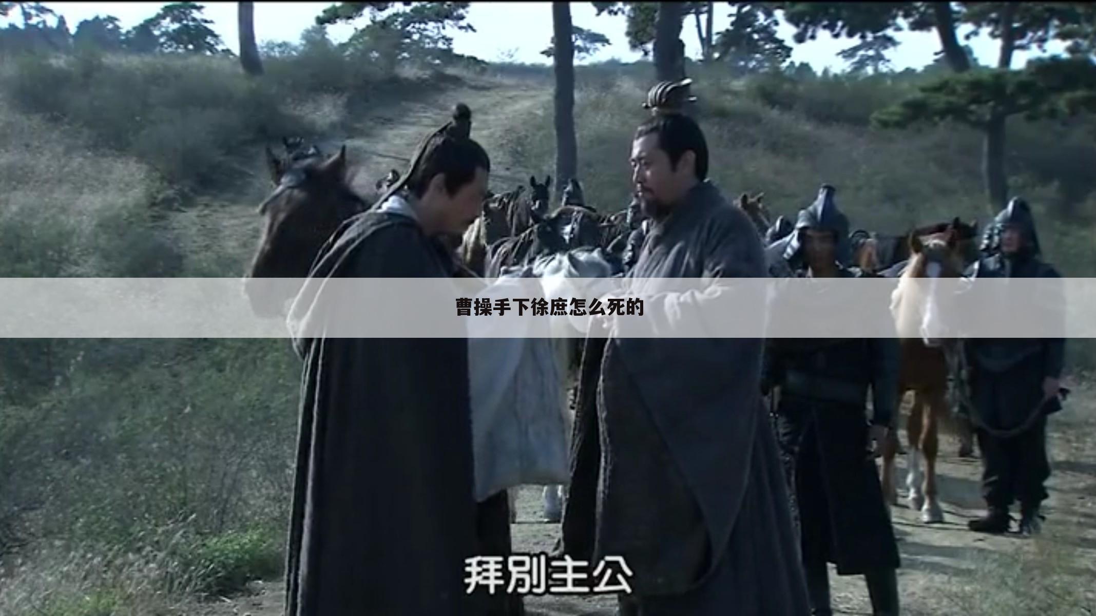 曹操手下徐庶怎么死的