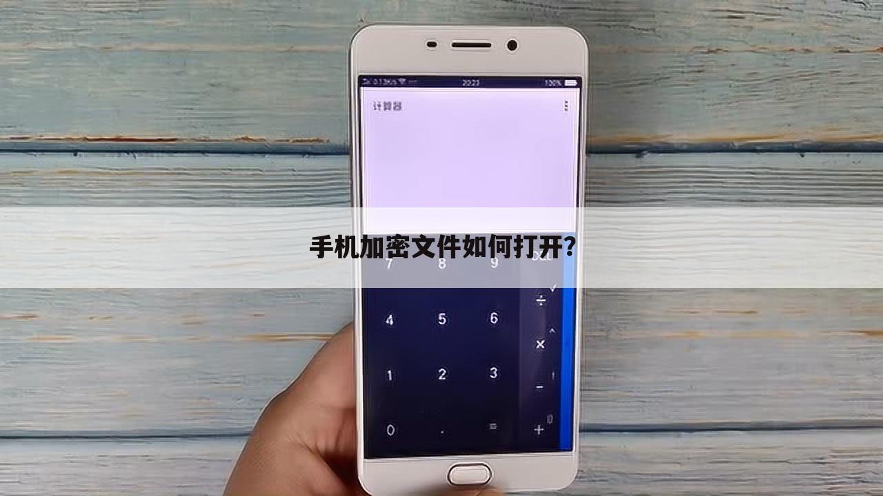 手机加密文件如何打开?