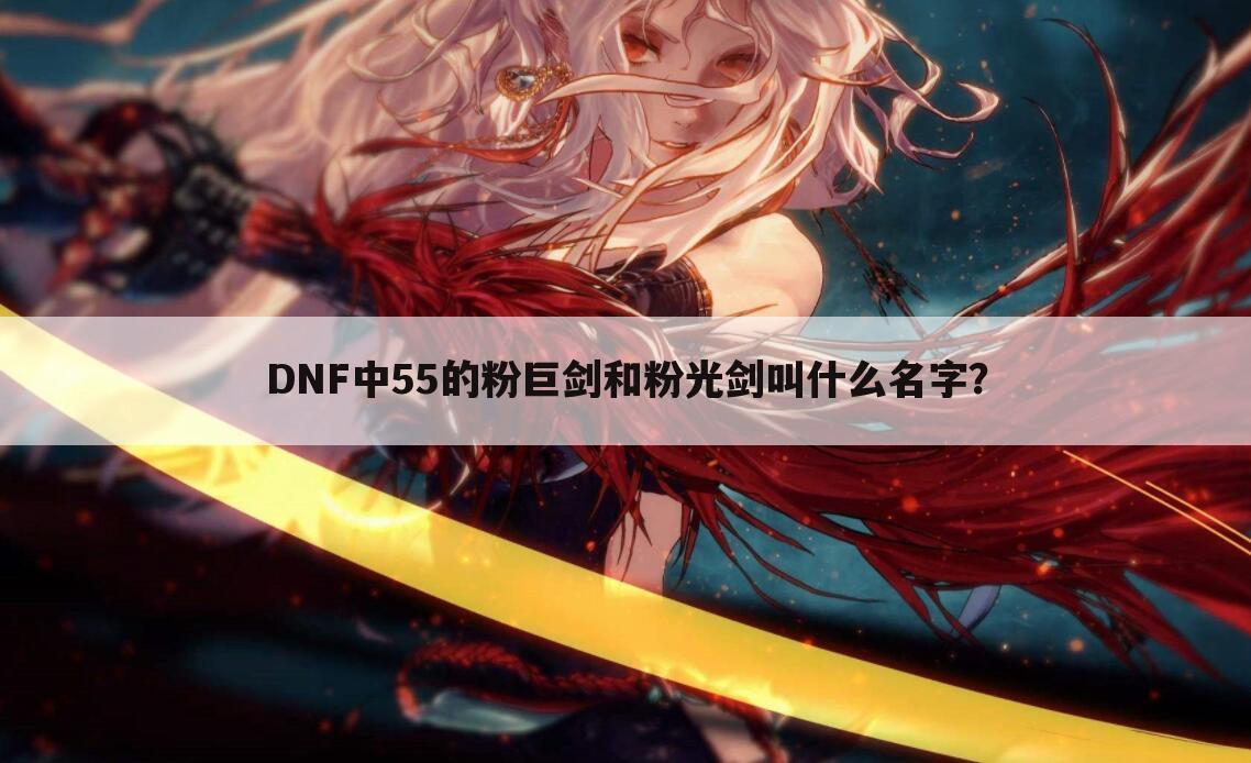 DNF中55的粉巨剑和粉光剑叫什么名字?
